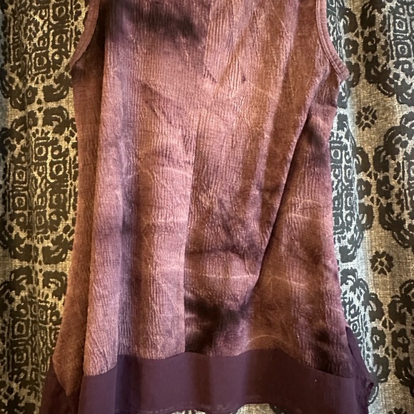 Vera Wang, extra small purple tie dyed blouse - Picture 3 of 6
